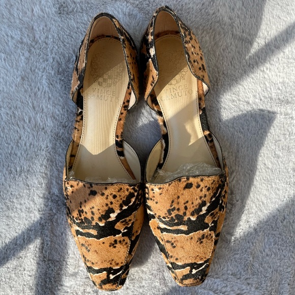 Vince Camuto Animal Print Cow Hair Flats - Picture 2 of 13
